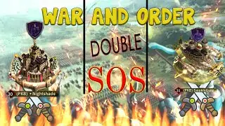 INTENSE SOS ATTACK FROM THE 2 STRONGEST PLAYERS!! DEFENDING AGAINST STRONGER PLAYERS - WAR AND ORDER