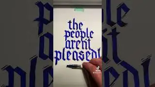 Writing out the people pleaser’s one fear #calligraphy #artist