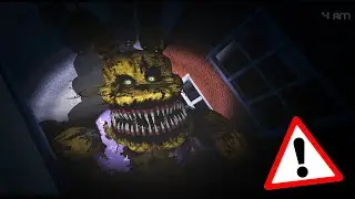 I added the Nightmare Spring Bonnie to FNaF 4... (FNaF 4 Mods)
