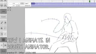 How i animate in Rough Animator app part 1