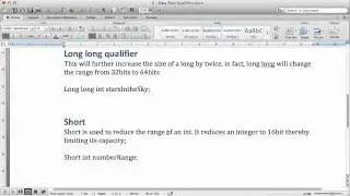 Objective-C Tutorials: 6 - Data type qualifiers