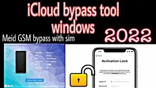 iCloud Bypass ios 15 !! Meid GSM With Sim Working Windows tool iOS 15.2 Bypass !! 2022