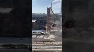 Демонтаж кирпичной трубы в Самаре