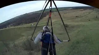 Дельтаплан Спорт 20М, весенние порывы ветра, кусты и Я...Пора вить гнёзда: весна пришла)))
