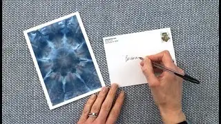 How to Make Dyed Fabric Greeting Cards