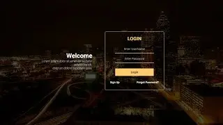How To Create Login Form Using Only HTML & CSS | Responsive Login Form Using | Login Form Design