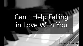 Can't Help Falling in Love With You Piano Tutorial Download midi