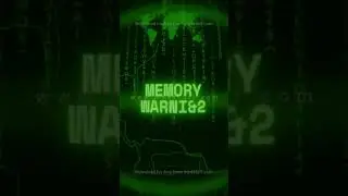 MEMORY WARNING   Retro CRT green screen glitch text animation