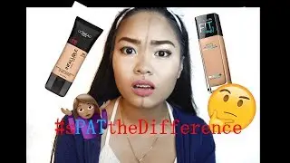 MAYBELLINE Fit Me  vs L'OREAL Infallible Pro-Matte | #sPATtheDifference