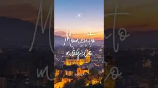 ✨ Momento mágico: Ver como cae la noche en la ciudad de Málaga.