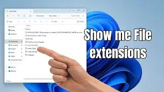 How to Display File Extension on Windows Explorer
