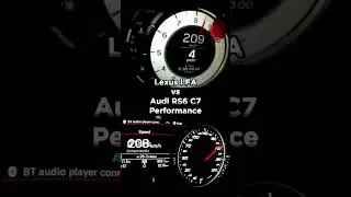 Lexus LFA V10 vs Audi RS6 Quattro V8 #acceleration #audi #rs6 #lexus #lfa #v8 #v10 #japan #germany