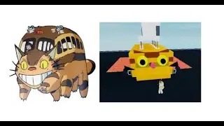 Making The Cat Bus from Totoro on Plane Crazy | Roblox