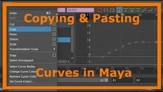 How to Copy & Paste Curves in Autodesk Maya