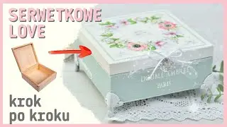 Decoupage - set of box, tray and container for pens No.916