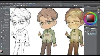 SPEEDPAINT: Semi-chibi, OC [CLIP STUDIO PAINT]