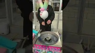 So long ears cotton candy #cottoncandy #candyfloss #fairyfloss #cottoncandymaking