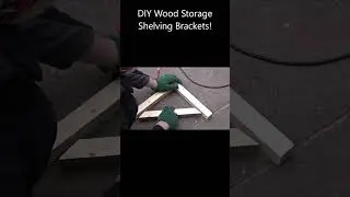 Making Wood Storage Shelving Brackets! 
