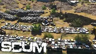 SCUM Gameplay - Off to the SCRAPYARD to look for a VEHICLE