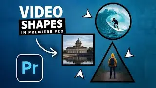 How to Put VIDEO Inside SHAPES In Premiere Pro