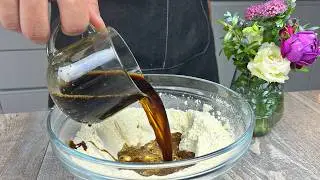 Mix coffee and flour! Nobody believes this is possible. Only a few know this secret!