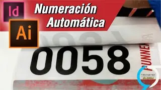 Como hacer numeración automática  en Illustrator e indesign  con Data variable