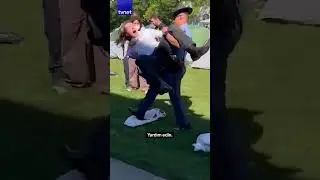 ABD polisinin Filistin yanlılarına şiddeti sürüyor 