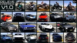 TODOS OS CARROS DO DELEVE CAR PACK V1.0 | GTA V