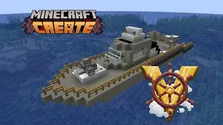 How I build a WORKING GUNBOAT in MINECRAFT CREATE/VALKYRIEN SKIES
