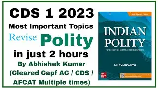Most Important Polity topics for CDS 1 2023 | CDS 1 2023 Polity Revision