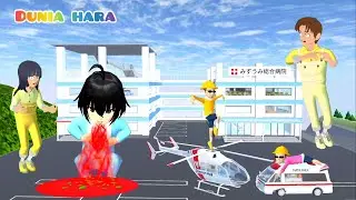 Giant Baby Celine Vomits Green Worms 😰 Yuta Panicks and Takes Her to the New Hospital | Sakura Sc...