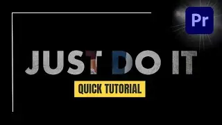Learn How To Create a Flashing Video in Text Title Effect in Premiere Pro