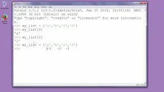 How to access list elements in Python by using positive or negative index values