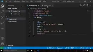 How to find square root of a number in c++ |Write a c++ program to find square root of a number.#c++