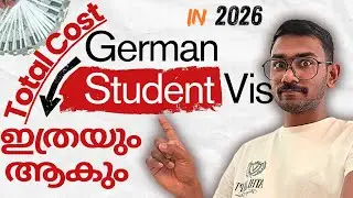 Total Cost of getting German student Visa | ഇത്രയും ക്യാഷ് വേണം 🇩🇪student visa ആയിട്ട് വരാൻ!