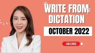 October 2022 Write from Dictation Prediction - Real PTE Exam Memories