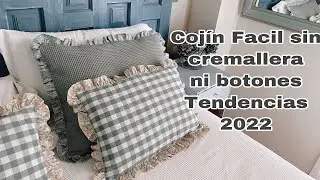 DIY The easiest cushion in the world without zippers or buttons / Decorating trends 2022