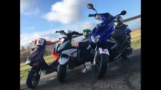 Moped Cinematic - Aprilia SR 50, Yamaha Aerox, Sinnis Phoenix