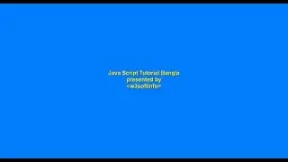 Javascript Tutorial Bangla ( 2nd Part - Comment & Statement )