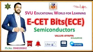 ECET bits on Electronic devices and circuits|| ECET Model bits for ECE branch||Semiconductors-2||
