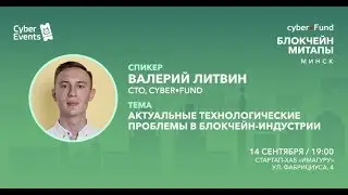 Blockchain митапы от Cyber•Fund. Спикер: Валерий Литвин