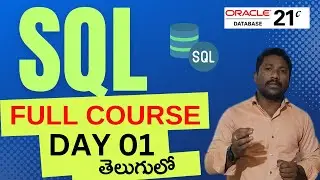 Complete SQL Tutorial in Telugu DAY-01| Step-by-Step Guide with Query Examples for Beginners||