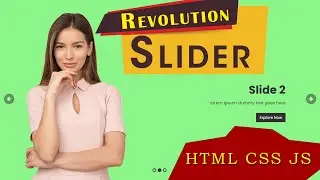 Revolution Slider Using CSS & HTML | Revolution slider css3 | slider Tutorial source code 