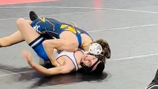Kaleb ZAHN vs. Elijah Gunn at Wisconsin Youth  State Wrestling championship tournament 8th grade PIN