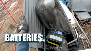 Dumpster Diving Street Scrapping - BATTERIES!