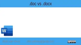 22 .doc vs .docx - Math with Word