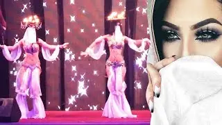 Romantic !! oriental girls beautifully dance east show on stage