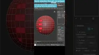 Quick selection of every second polygon in 3Ds Max 