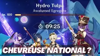 This Chevreuse team kills Hydro Tulpa in 35 seconds... | Chevreuse National Spiral Abyss Floor 12