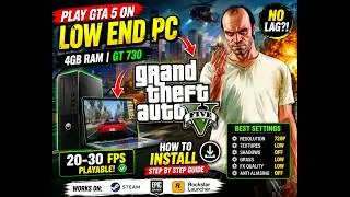 How To free Install GTA 5/V full in pc core ( TM)2 duo CPU E8400 install gta 5 in low end pc